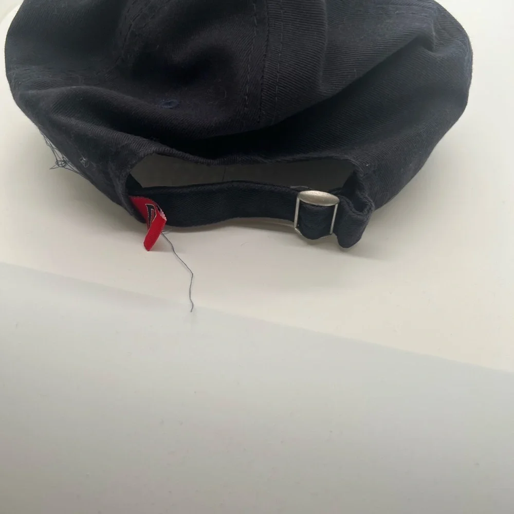 New Era Black Cap with Red Logo